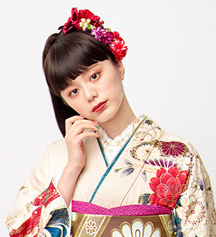 ストレートヘアでハイポニー