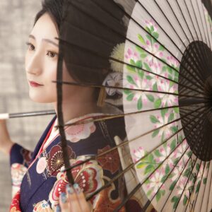 振袖和傘
