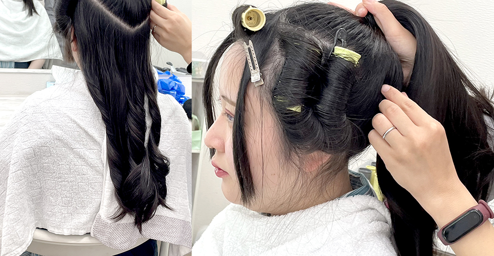 ヘアアレンジ後頭部