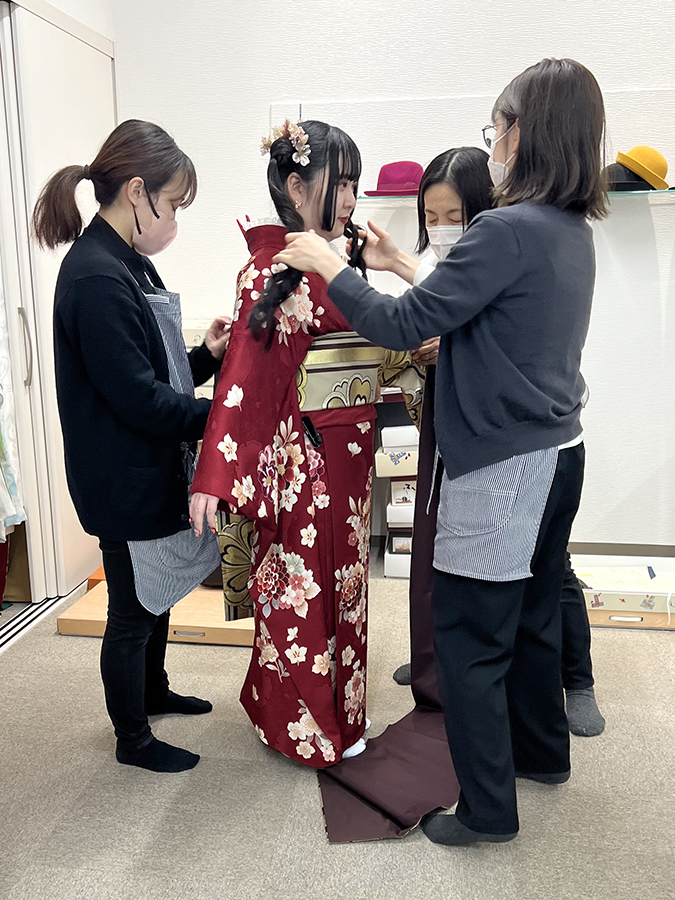 振袖着付け
