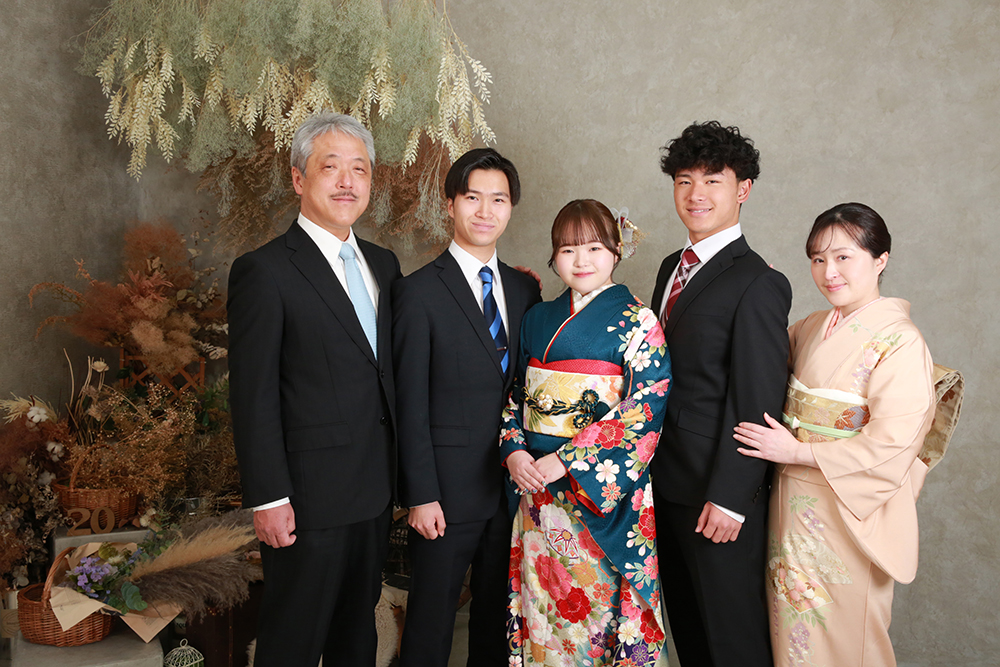 家族と前撮り5人