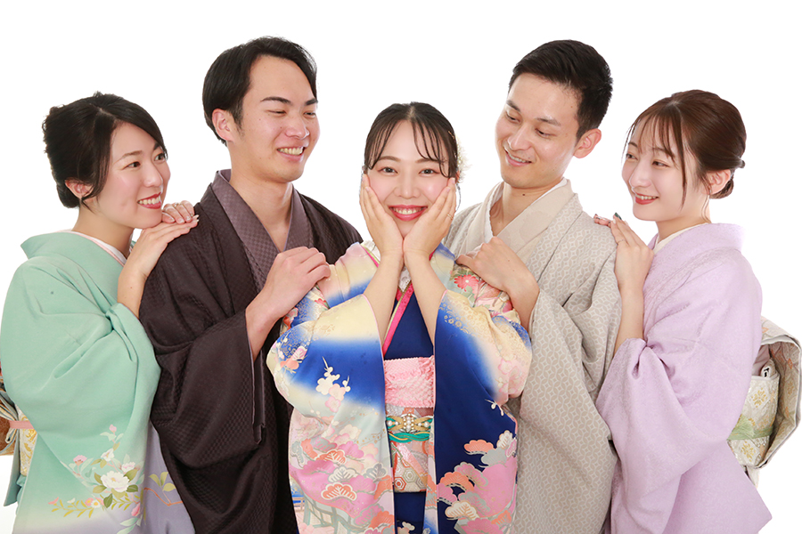 着物5人