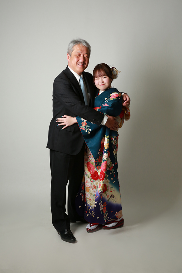 前撮り父娘