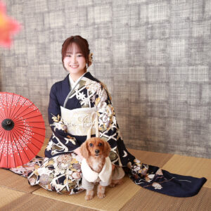 紺色振袖アイコン