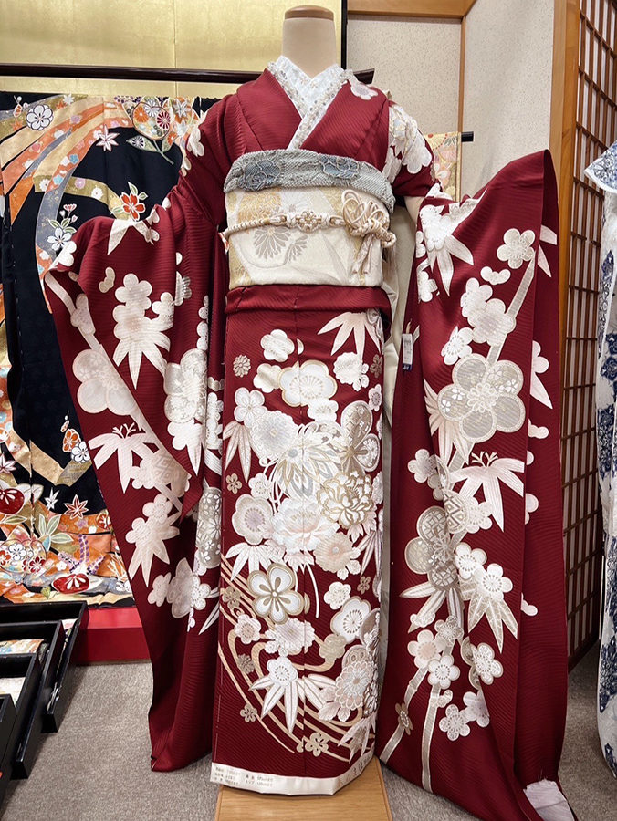 赤い振袖