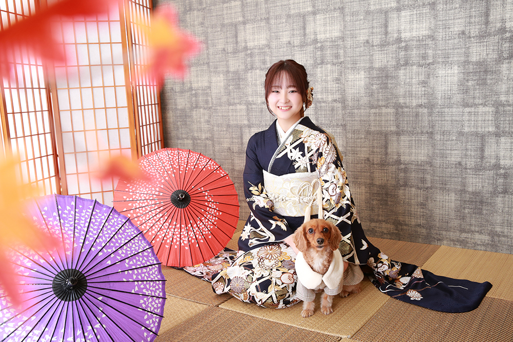 和傘　ダックスフント
