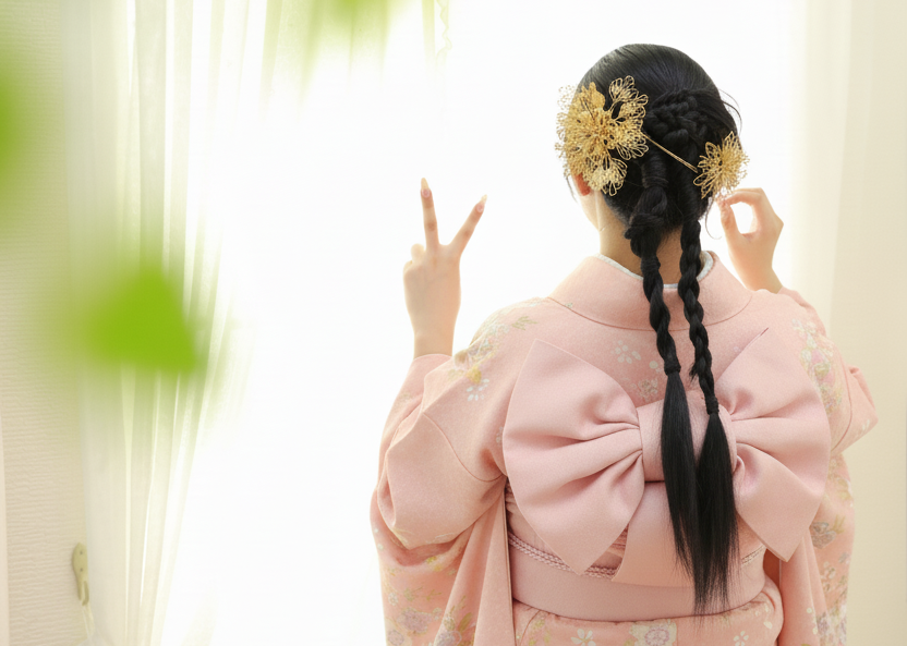 ダブル三つ編み