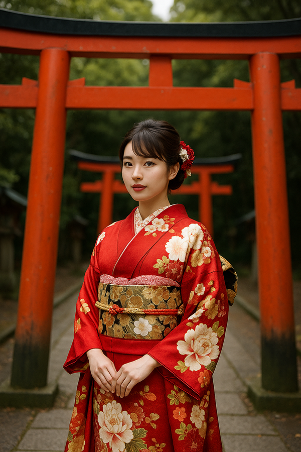 鳥居振袖