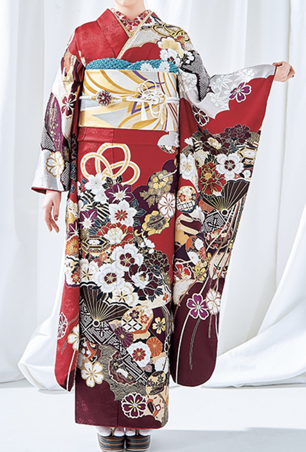 赤い振袖