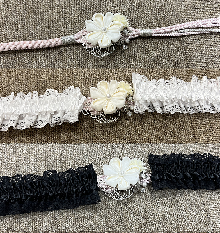 レース帯締め飾り