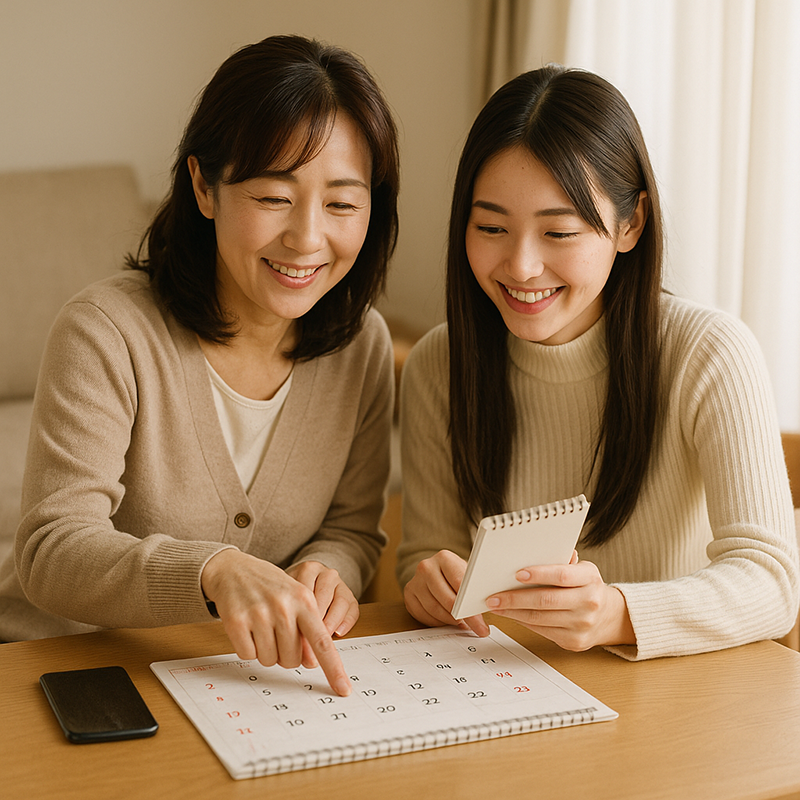 親子カレンダー