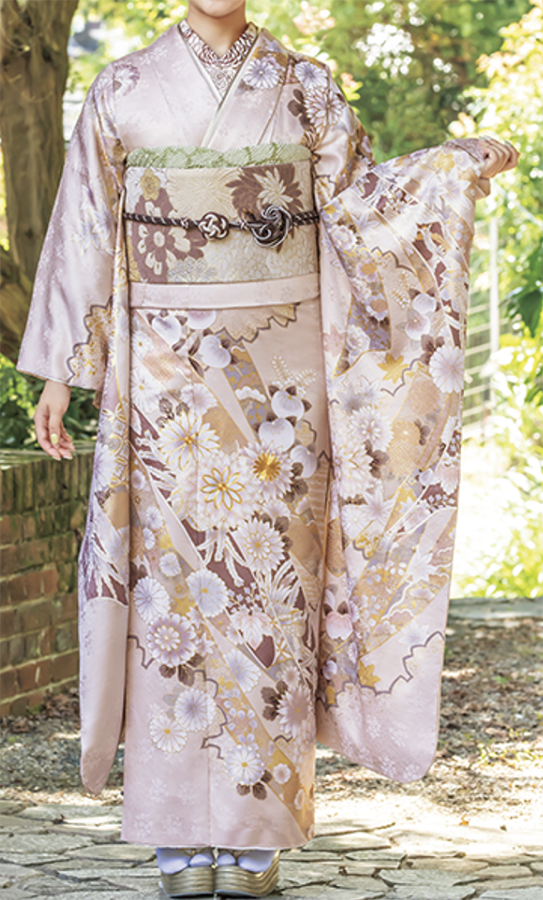 ピンク振袖くすみ