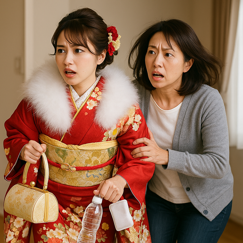 成人式バタバタ