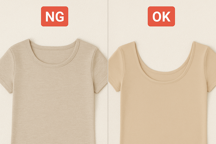 インナー襟ぐり