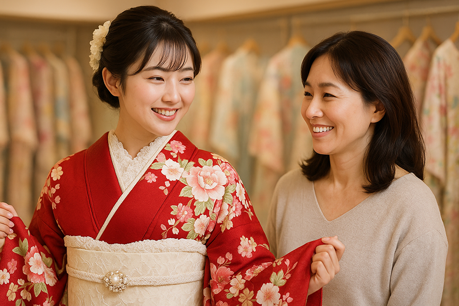 親子振袖