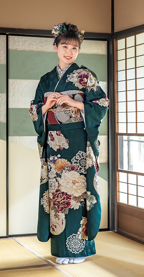 緑振袖