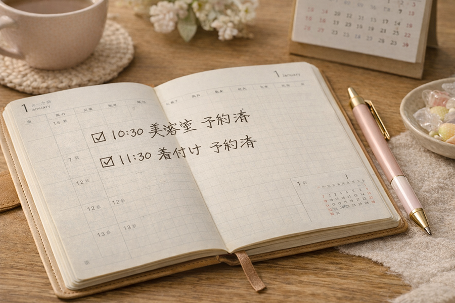 手帳予約