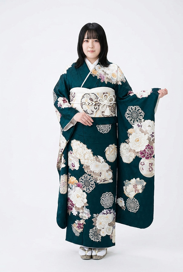 緑振袖AI