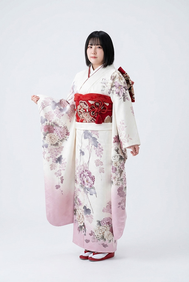 白い振袖AI